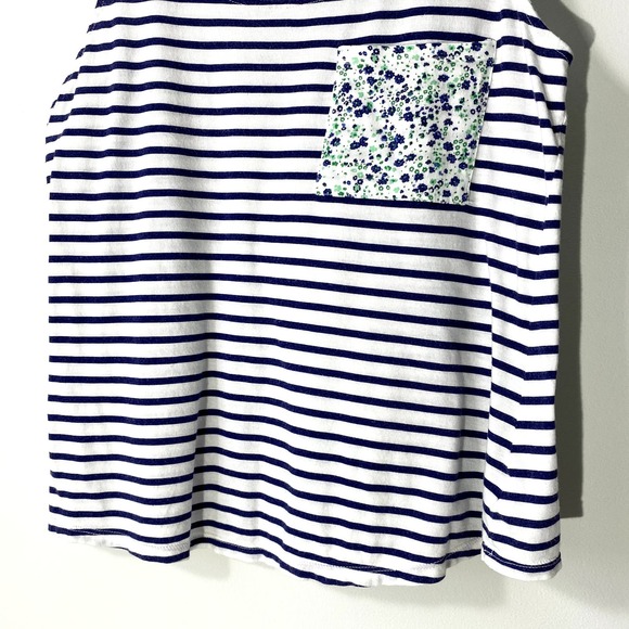 Old Navy Tank Top Floral and Stripped Pattern Size Medium - Picture 6 of 8